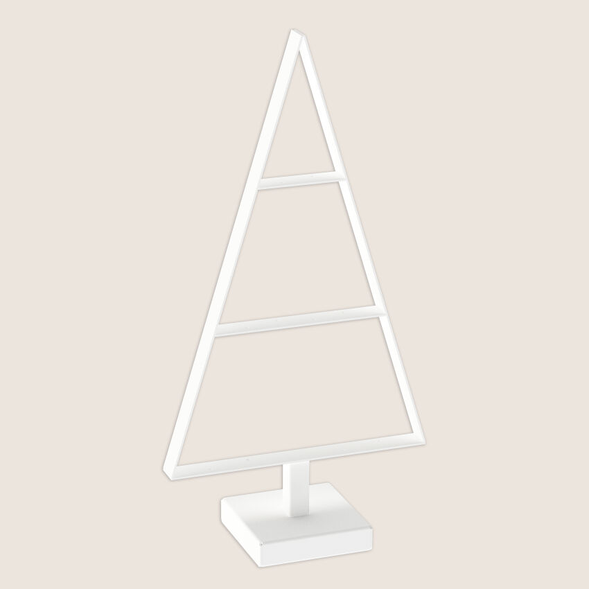 Choinka drzewko świąteczne na pniu JOVEN  50 metalowa biała