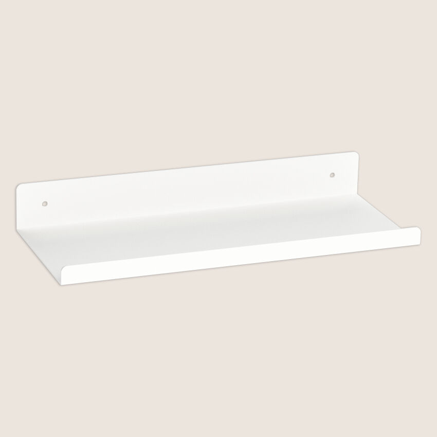 Metal shelf HYLLE 38 cm painted white