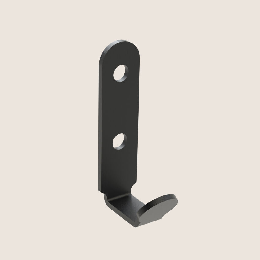 Wall hanger for clothes VOX PETIT single metal blac