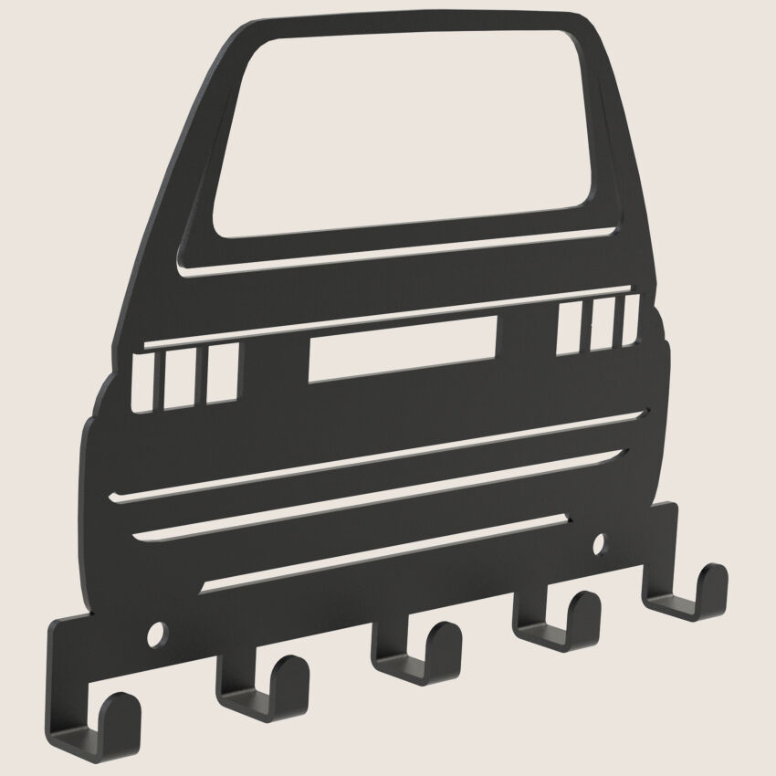 Wieszak na klucze AUTO 2 metalowy czarny