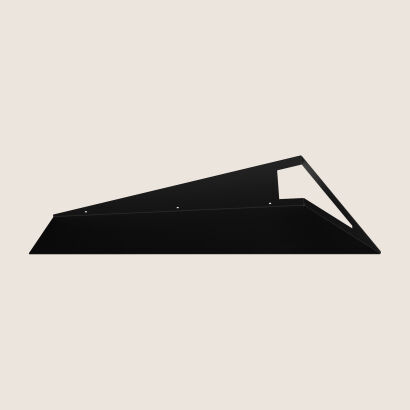 Bookshelf SAIL 100-P black painted metal