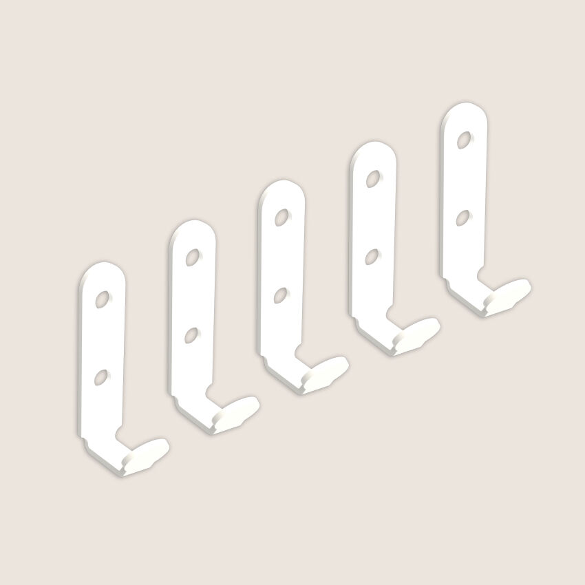 VOX single clothes hanger made of metal white - set of 5 pieces