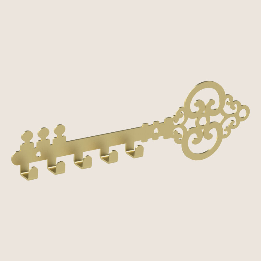 OLD KEY key hanger made of gold metal