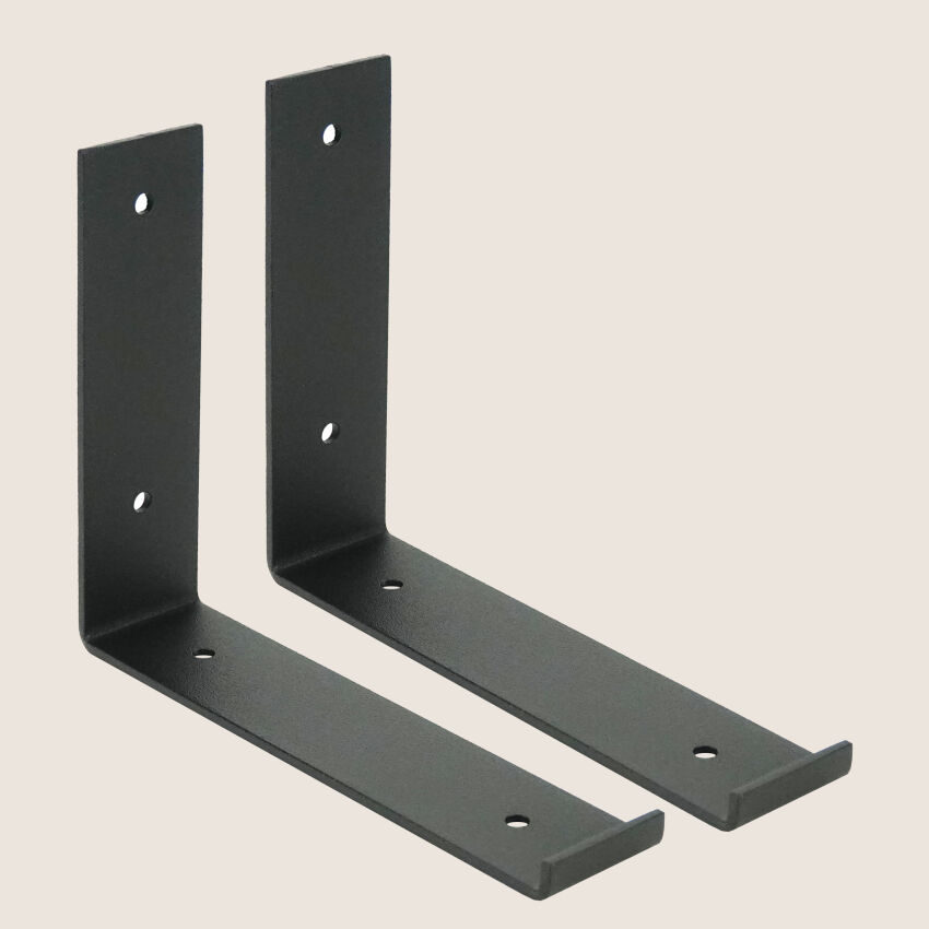 Brackets for the shelf L-170 metal black painted