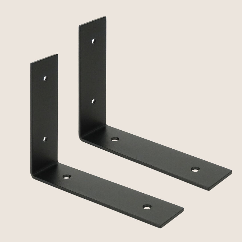 Brackets for shelves 170-130 metal black painted