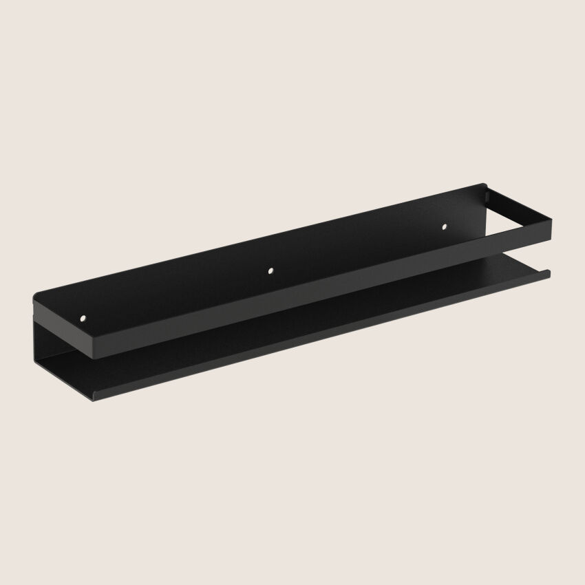 Metal shelf for spices TASTE 50 cm painted black