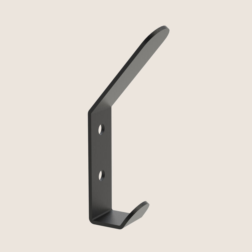 Wall hanger for clothes JAVA MINI double metal black