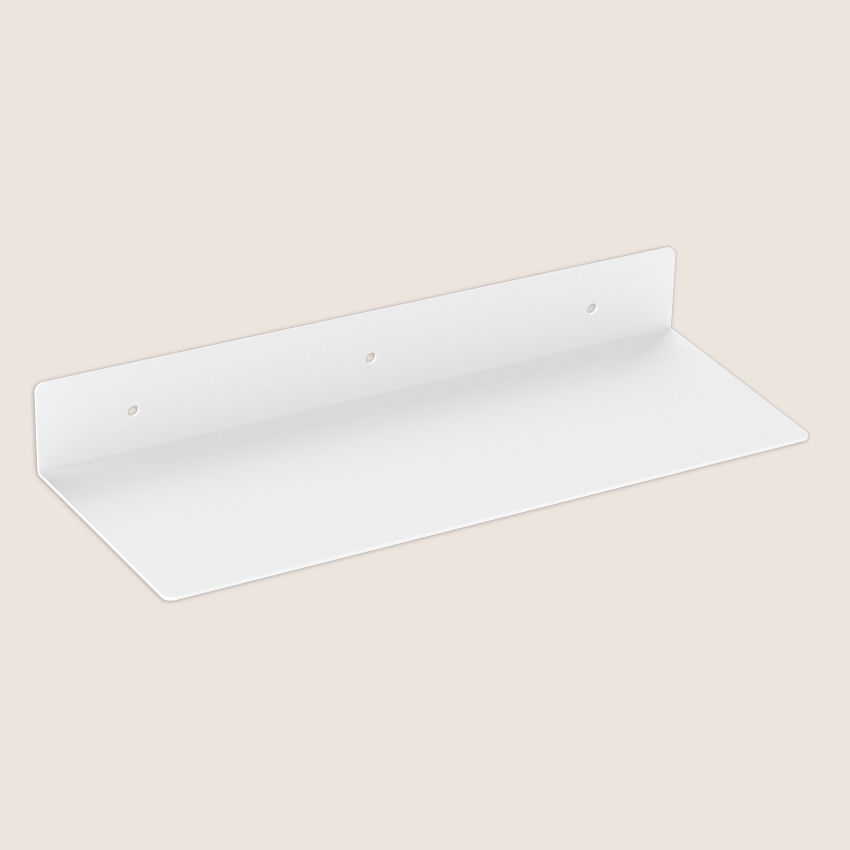 Metal shelf ARGO painted white 36 cm