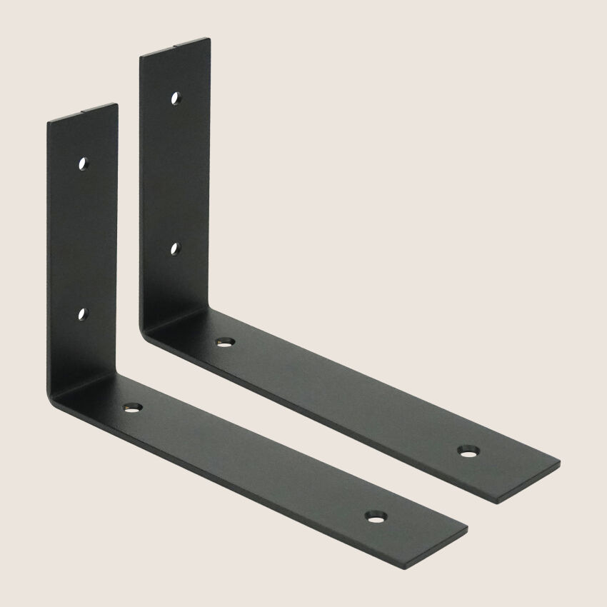 Brackets for shelves 200-130 metal painted black