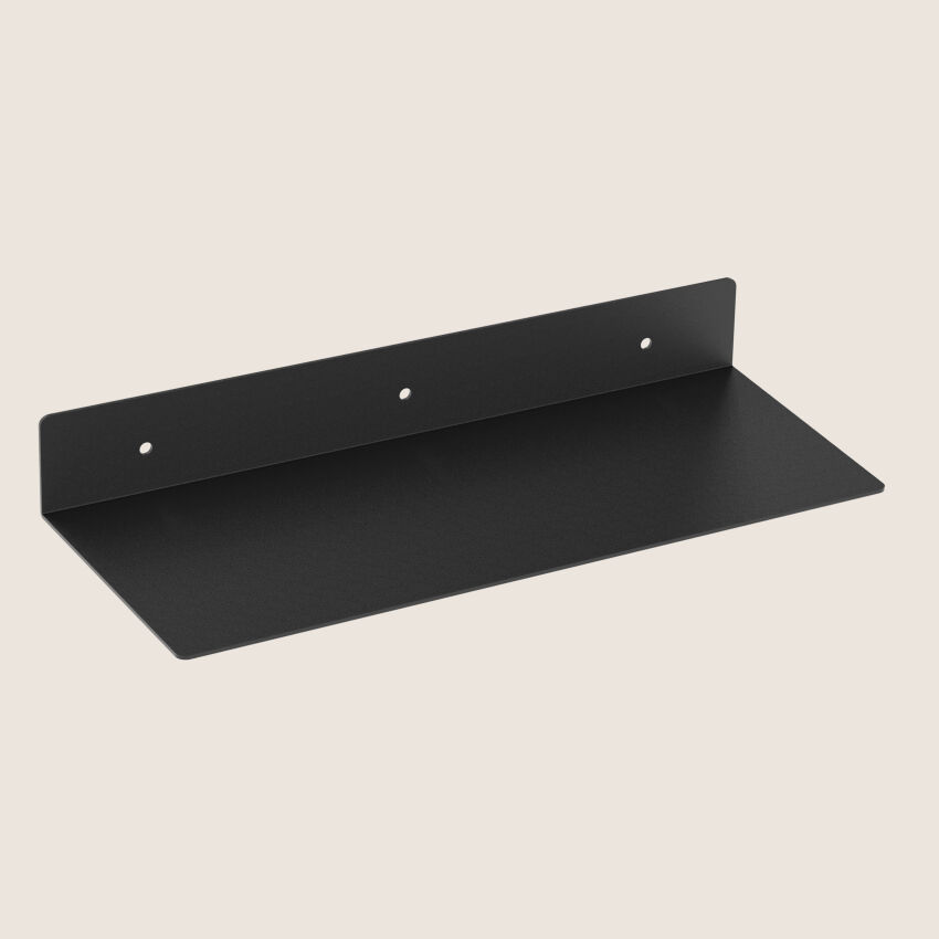 Metal shelf ARGO painted black 36 cm