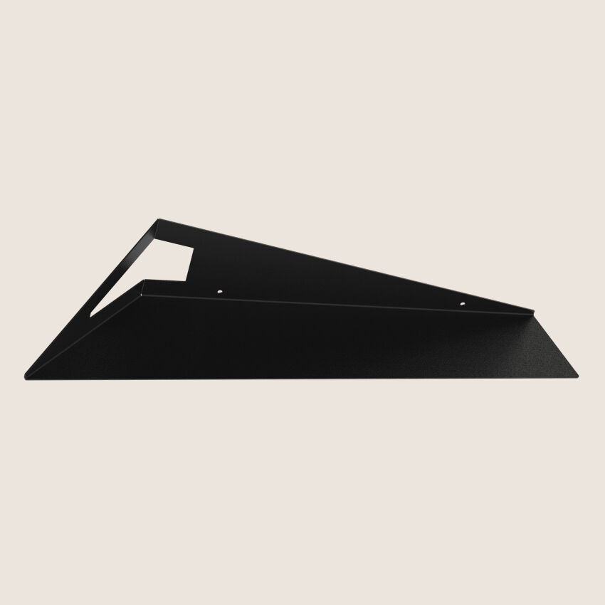 Bookshelf SAIL 70-L metal black painted