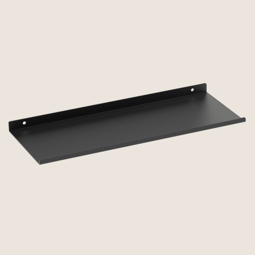 ESTANTE metal shelf 40 cm painted black